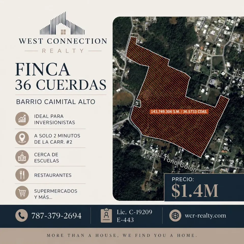 🏗️ GRAN POTENCIAL PARA DESARROLLO · Aguadilla, Caimital Alto · $1,400,000